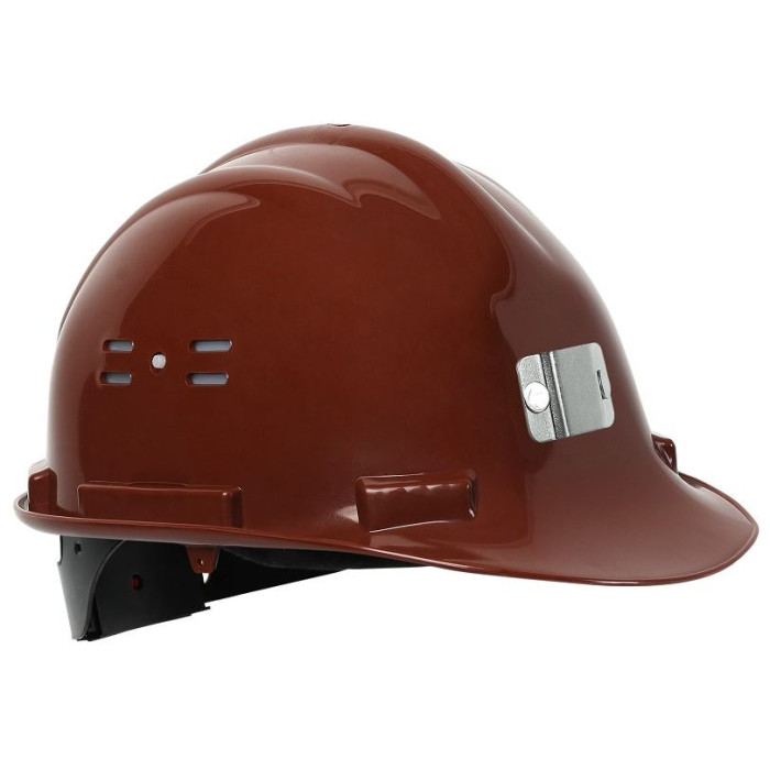 GE 1590 Essafe Tekstil İçlikli Madenci Vidalı Baret, Hava Delikli Kulaklık Takılabilir Model